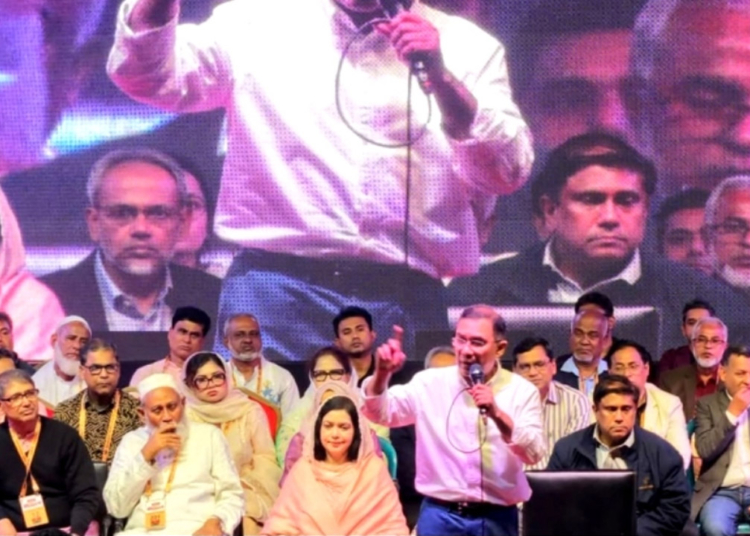 ঐক্যবদ্ধভাবে দেশ পুনর্গঠনের আহ্বান জানালেন তারেক রহমান 1 Tarique Rahman Tangail