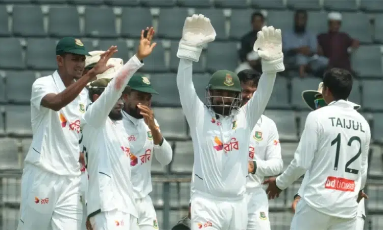 তাইজুলের ঘূর্ণিতে চালকের আসনে থেকে মাঠ ছাড়ল বাংলাদেশ 1 news 1779191097172