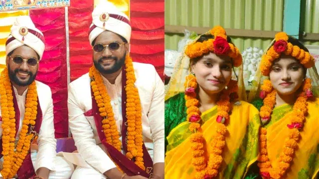 টাঙ্গাইলে যমজ ভাইয়ের সঙ্গে বিয়ের পিঁড়িতে যমজ বোন 1 78292d5ddbf1d994902b196b25ec2215 6a32bd169b4d9